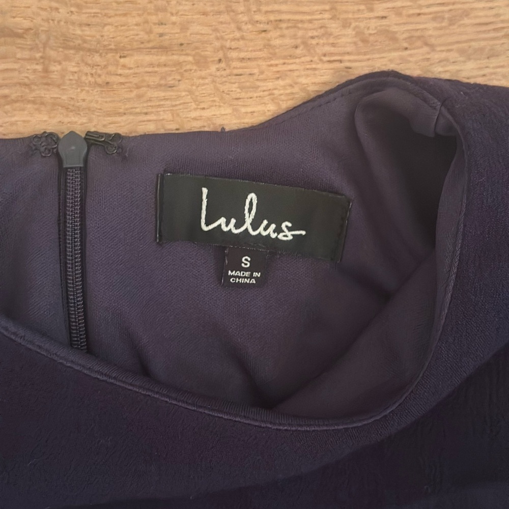 Lulus Small Navy Blue Mini Cocktail Dress - Picture 4 of 8